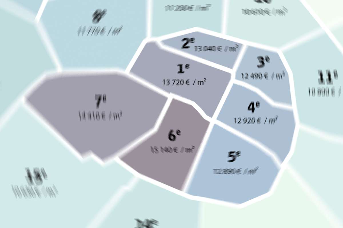 carte des prix immobilier paris