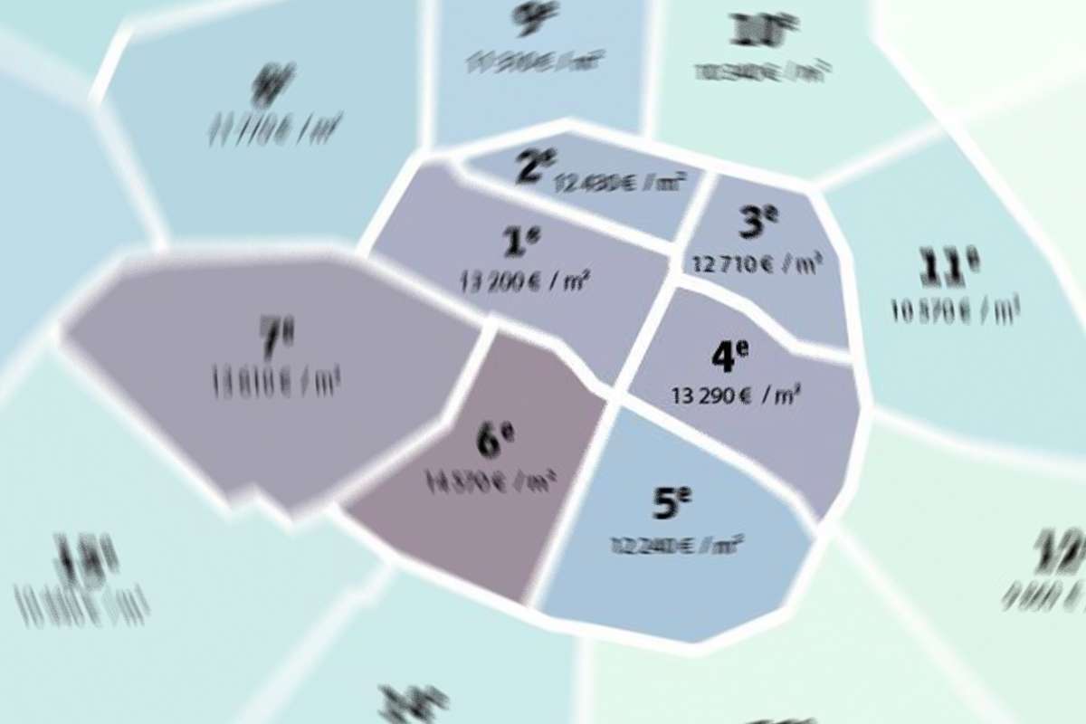 carte prix immobiliers paris